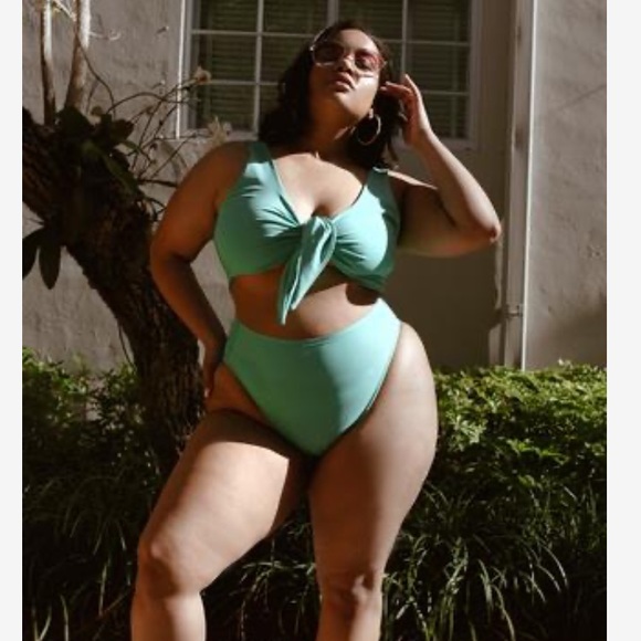 Rebdolls Plus size 2X Mint Green Bikini set - Picture 1 of 8